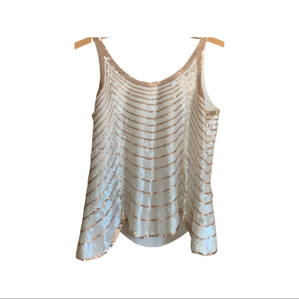 BCBG sequin top
